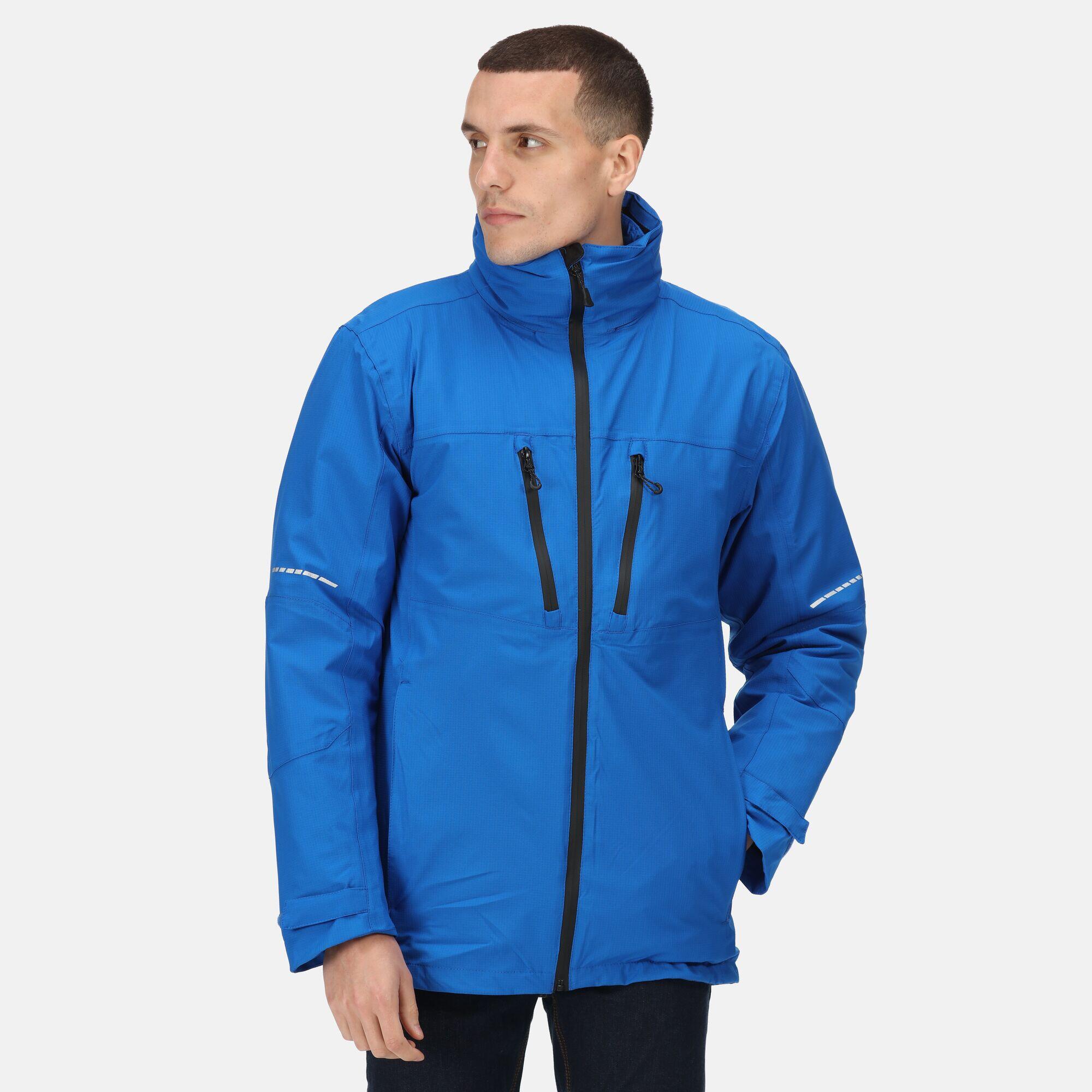 Evader III Men's Hiking 3 in 1 Waterproof Jacket - Mid Blue/Black 1/5