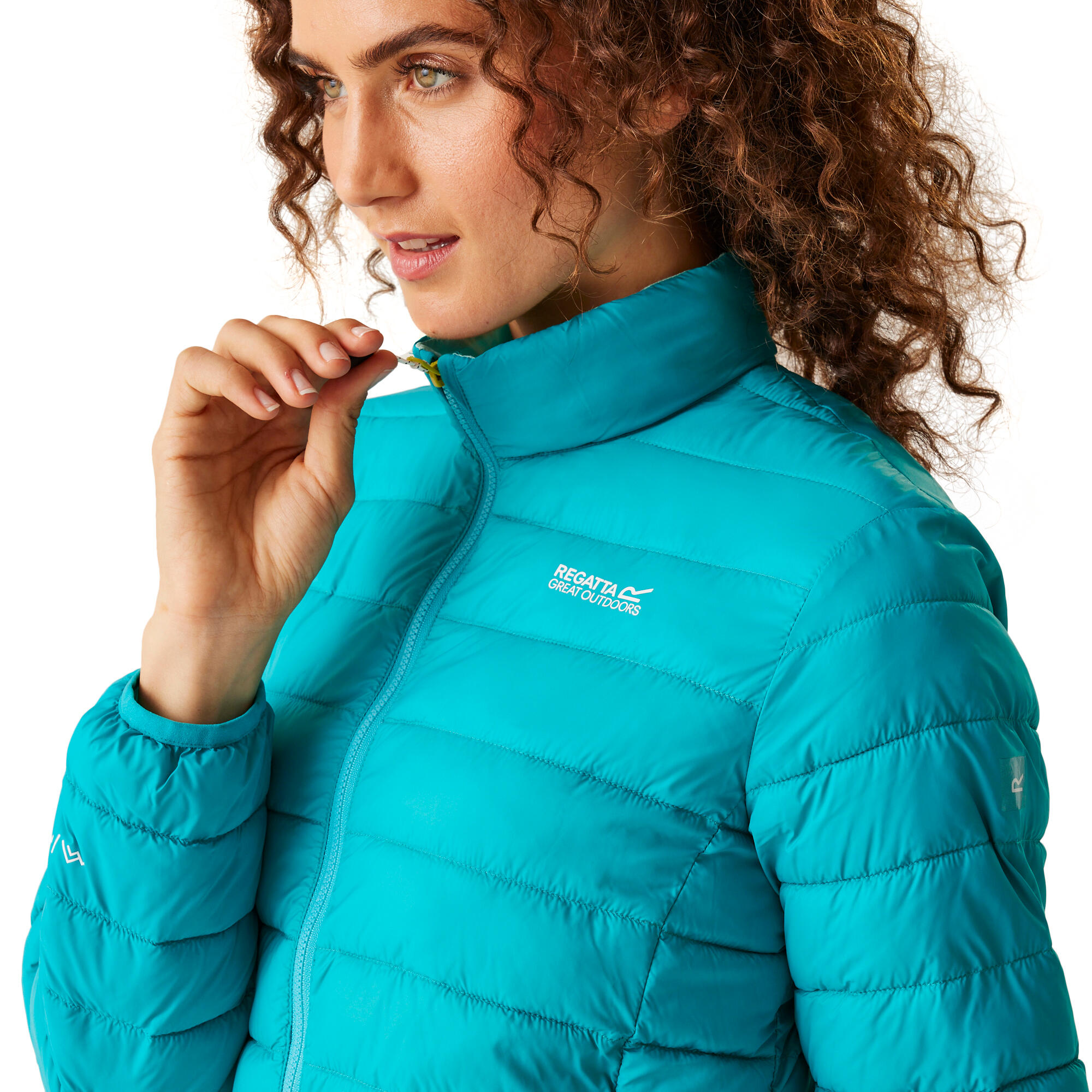 Chaqueta acolchada senderismo mujer aislante Regatta Hillpack II, blue 4/5