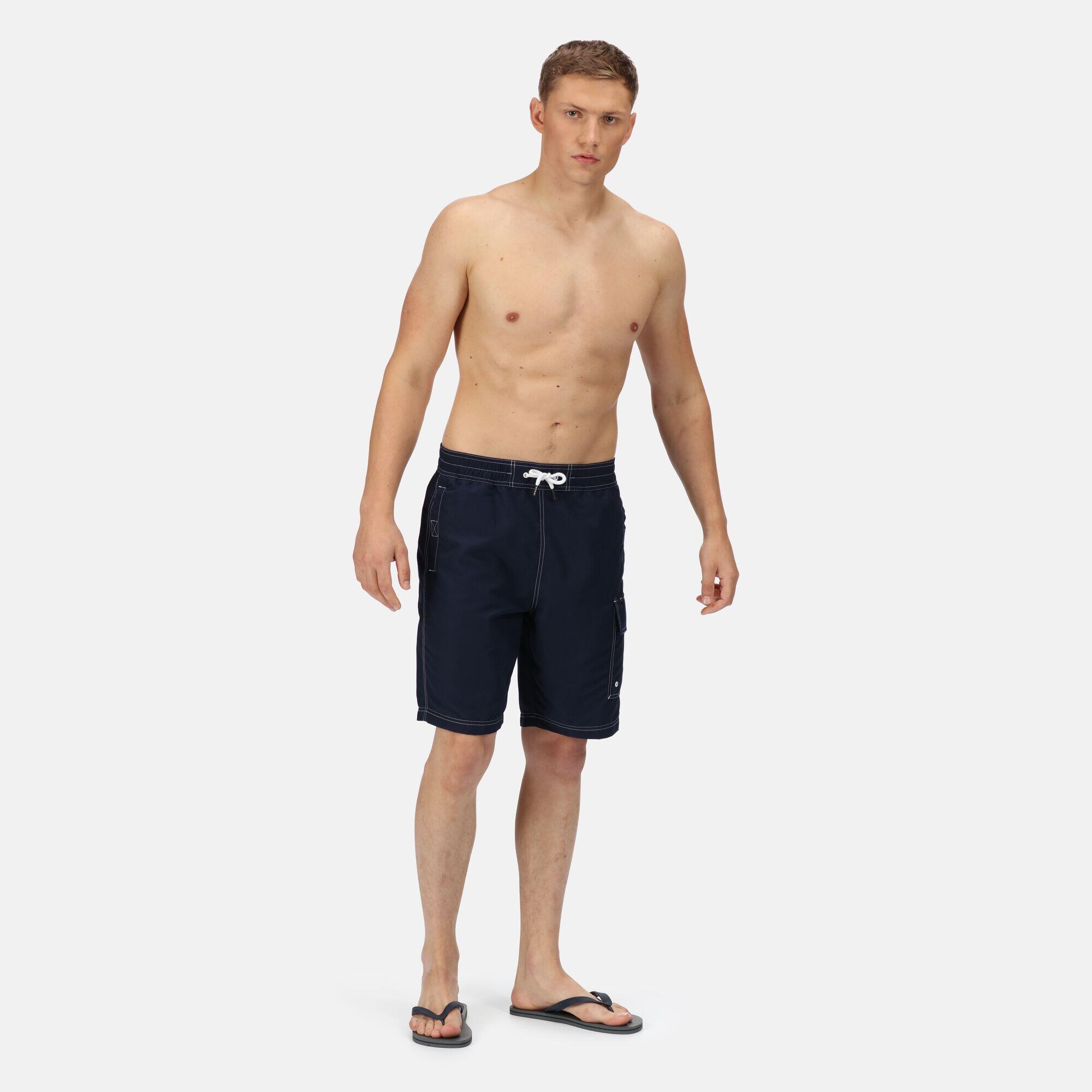 Hotham IV Men's Swim Board Shorts - Navy 3/5