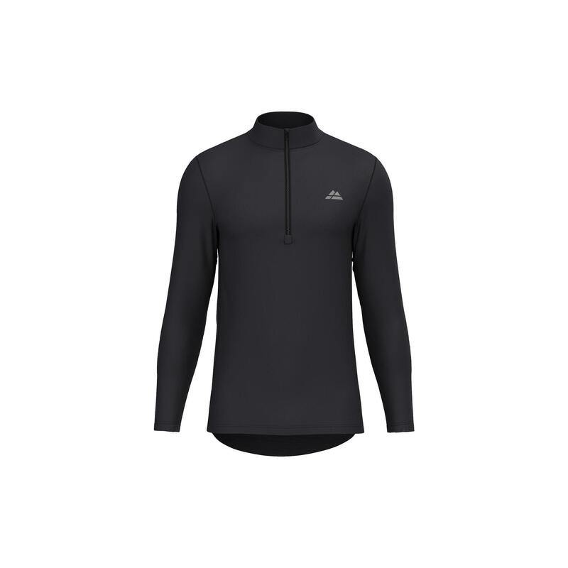 langärmeliges Radtrikot Men's Sustain Long Sleeved Jersey schwarz