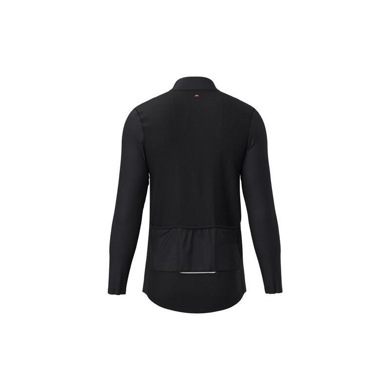 langärmeliges Radtrikot Men's Sustain Long Sleeved Jersey schwarz