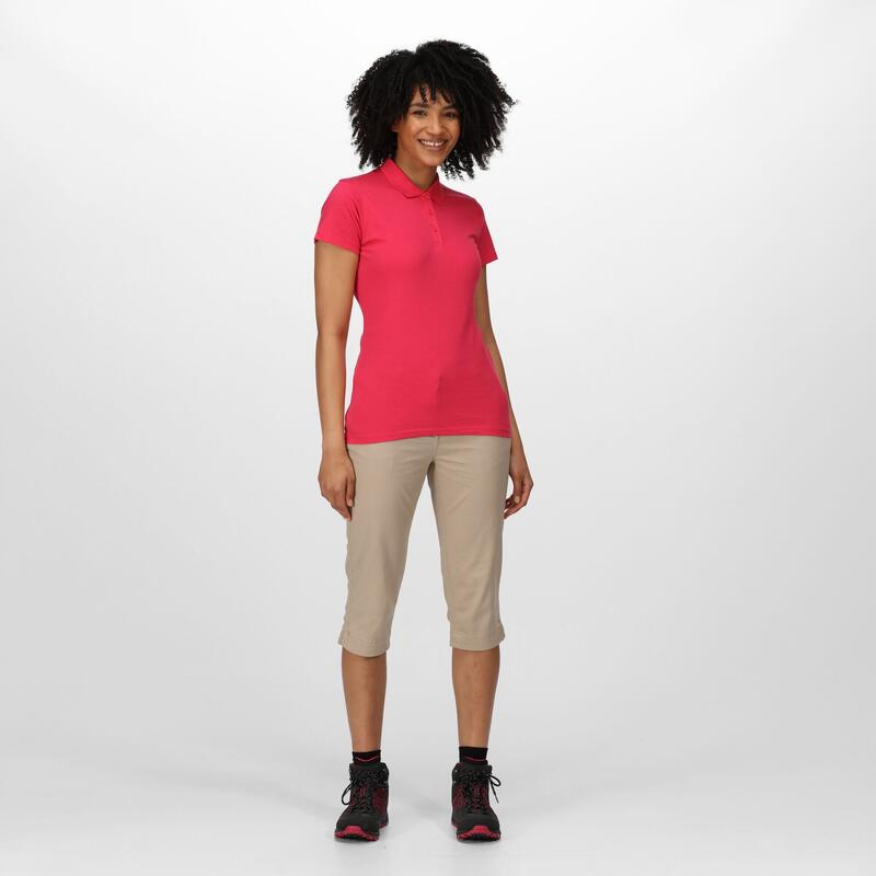 Sinton T-shirt Fitness à manches courtes pour femme - Rose foncé