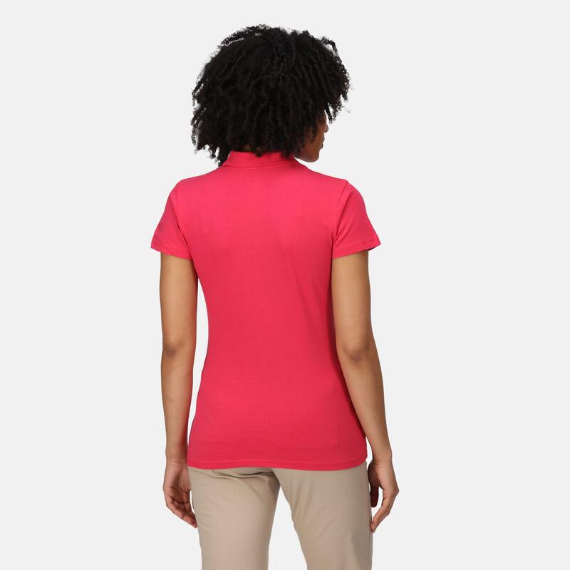 Sinton Kurzärmeliges Walkingshirt für Damen - Dunkelpink