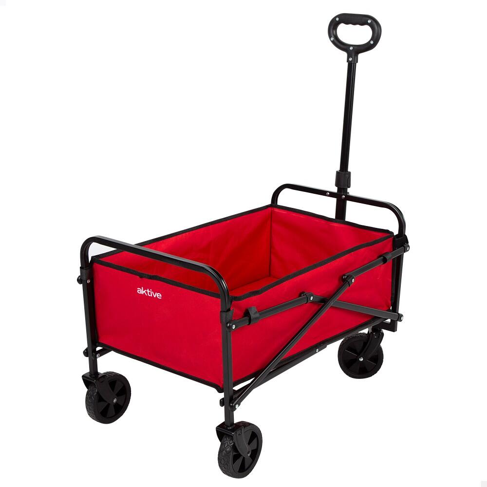 Aktive - Chariot De Plage Pliable Aktive - Chariot De Transport - Rouge - Taille Unique - Decathlon