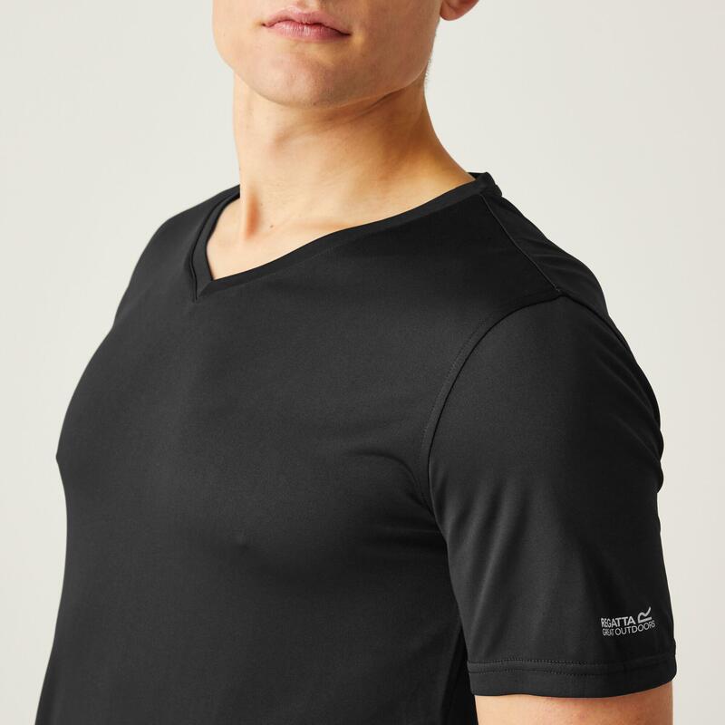 T-shirt de sport avec col en V homme Fingal