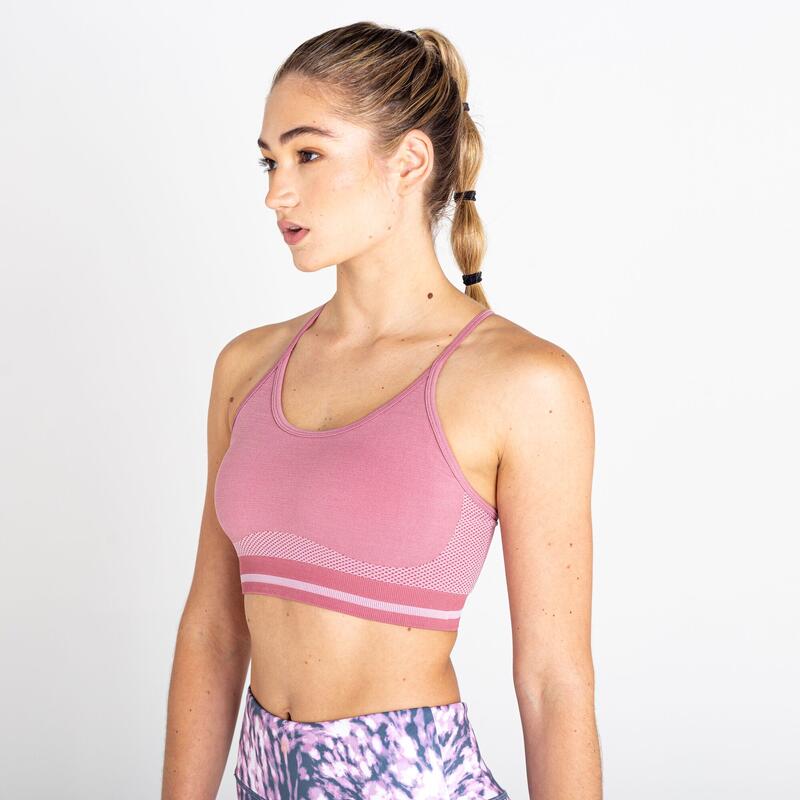 Dames fitnesstop Seamless Dare 2b Mesa Rose, lichtroze