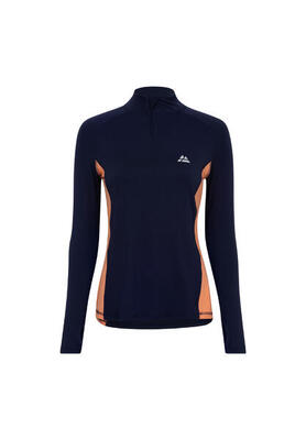 Shirt met lange mouwen half zip