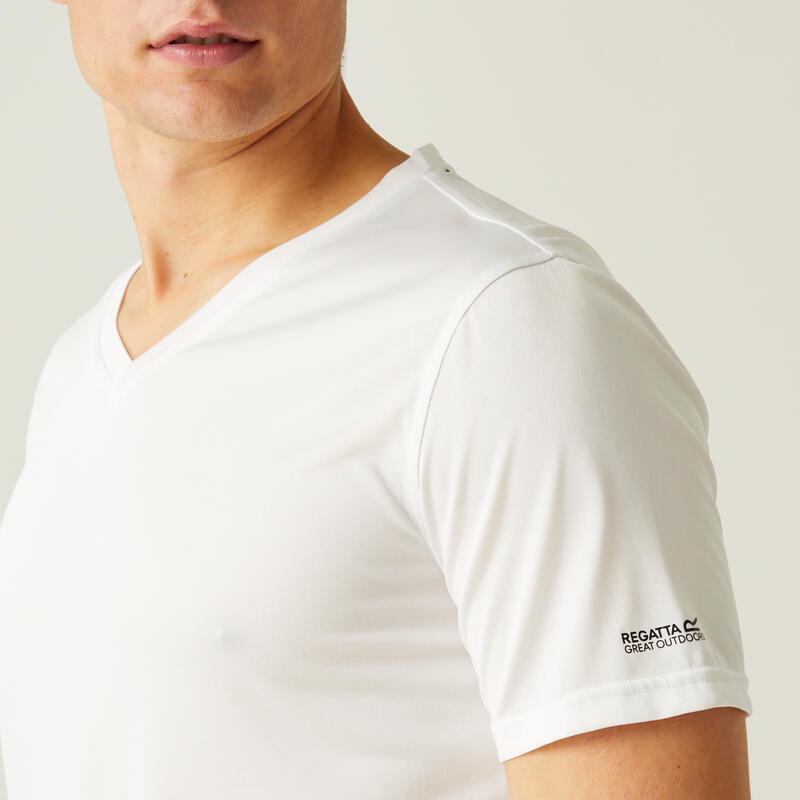 T-shirt de sport avec col en V homme Fingal