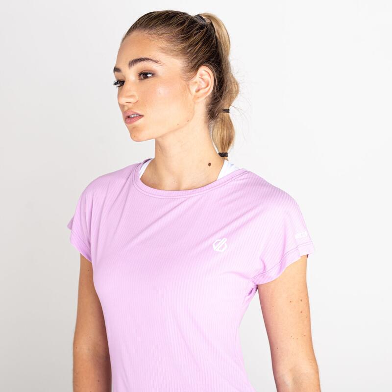 Breeze fitness-T-shirt met korte mouwen voor dames - Vaalpaars