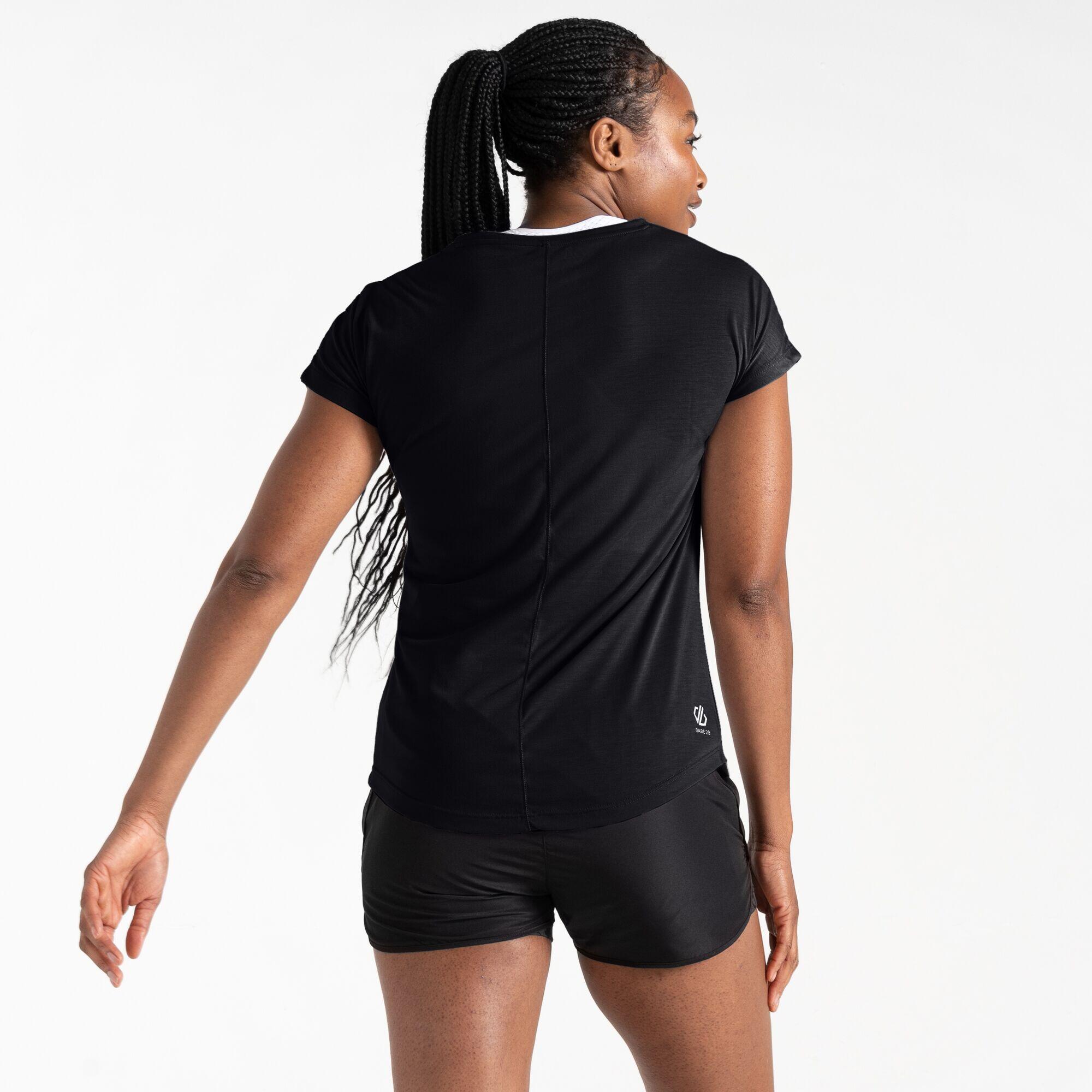 T-shirt desportiva de manga curta Mulher DARE2B CALM TEE. Preto 3/6