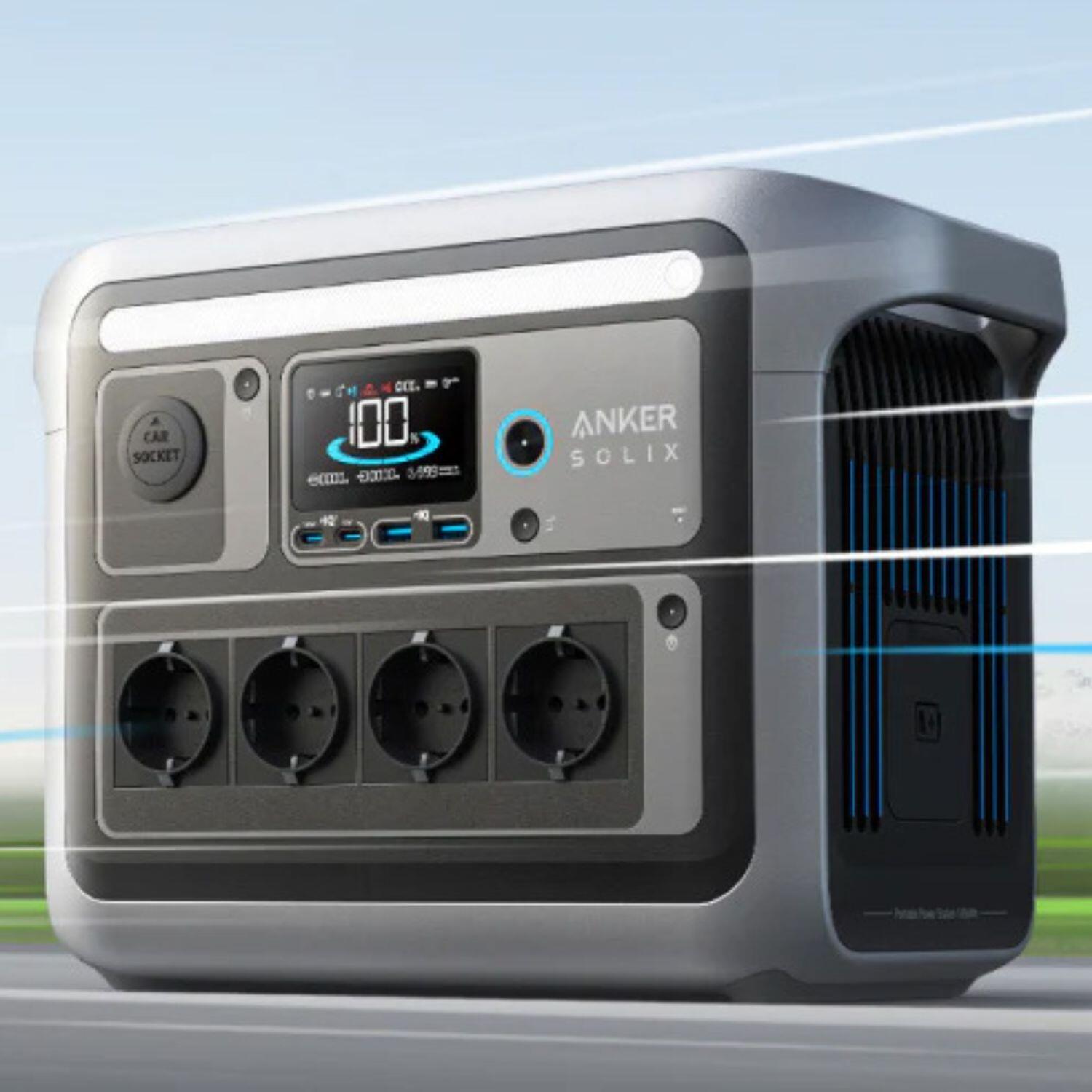 Anker SOLIX C1000X Powerstation, batterij 1056 Wh, 1800 W 6/7