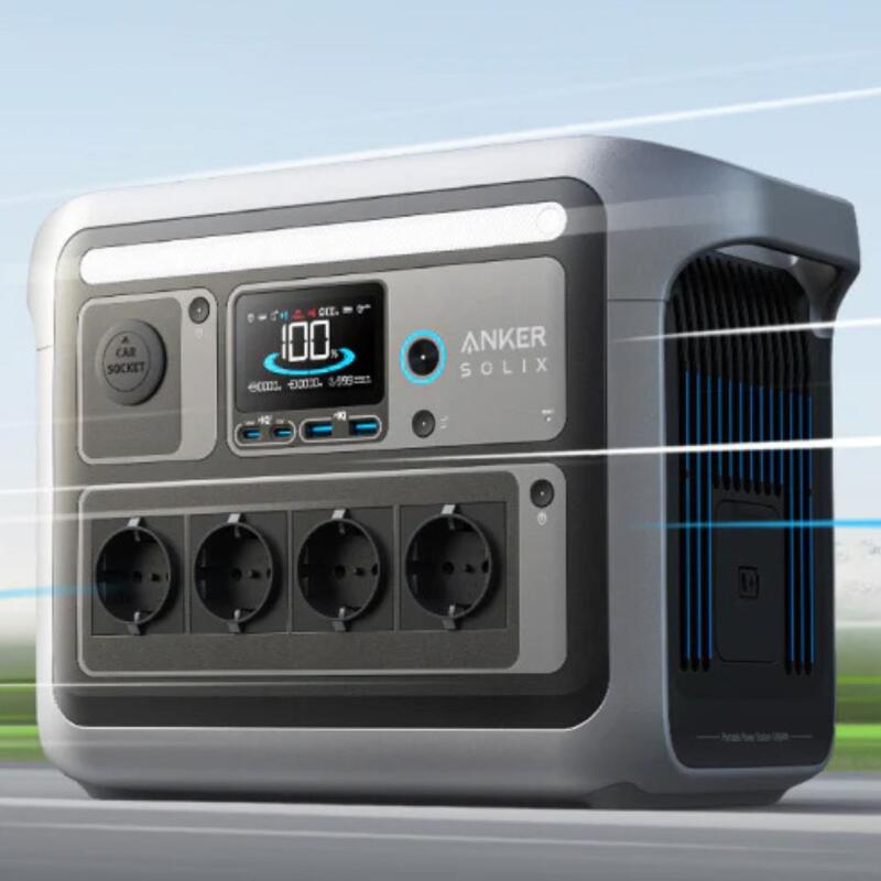 Anker Solix C1000 Estación de Energía Portátil, 800 W (pico de 2400 W), Carga