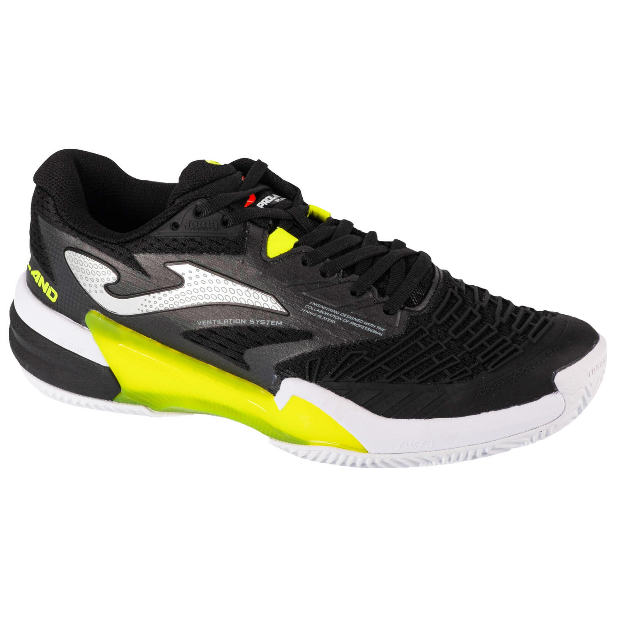 Joma - Chaussures De Tennis Pour Hommes Roland 24 Trolas - Chaussures De Sport - Blanc|jaune|noir - 42,5 - Decathlon