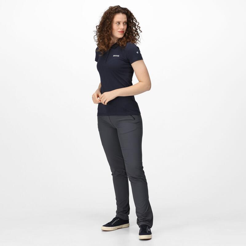 Sinton Fitness-T-shirt met korte mouwen voor dames - Marineblauw