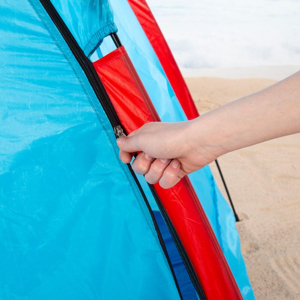 Aktive Tenda corta-vento e de praia para 4 pessoas com chão, porta e janelas 7/7