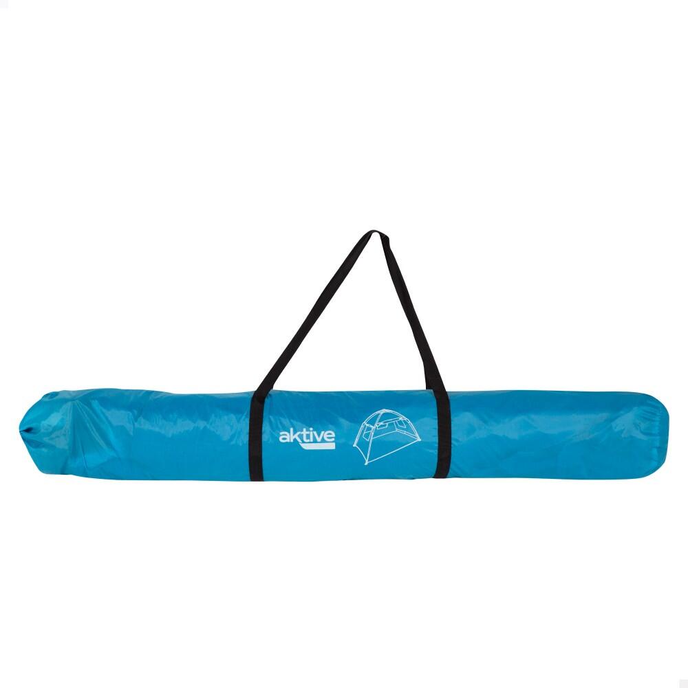 Aktive Tenda corta-vento e de praia para 4 pessoas com chão, porta e janelas 2/7