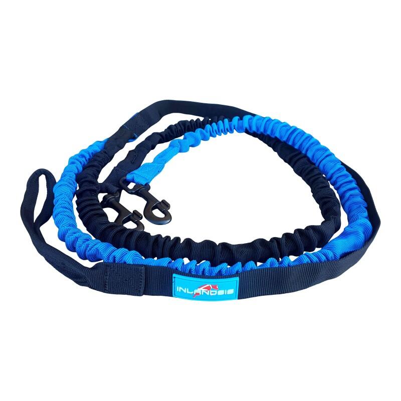 Inlandsis - Laisse Cani-vtt 2 Chiens Twinjor – Inlandsis - Laisse - Bleu - 170cm - Decathlon