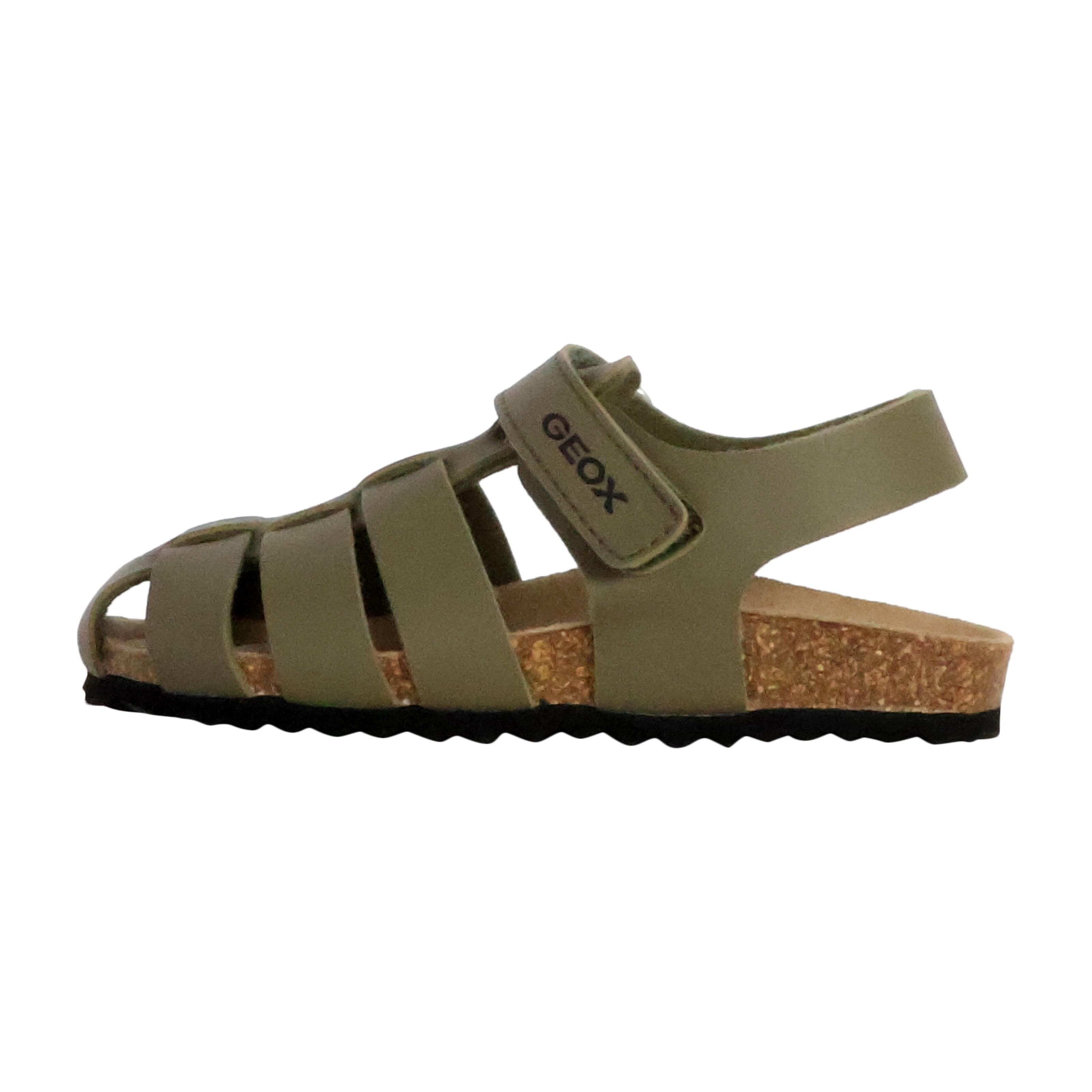 Geox - Sandales Cuir Enfant Geox Gita - Sandales - Vert - 33 - Decathlon