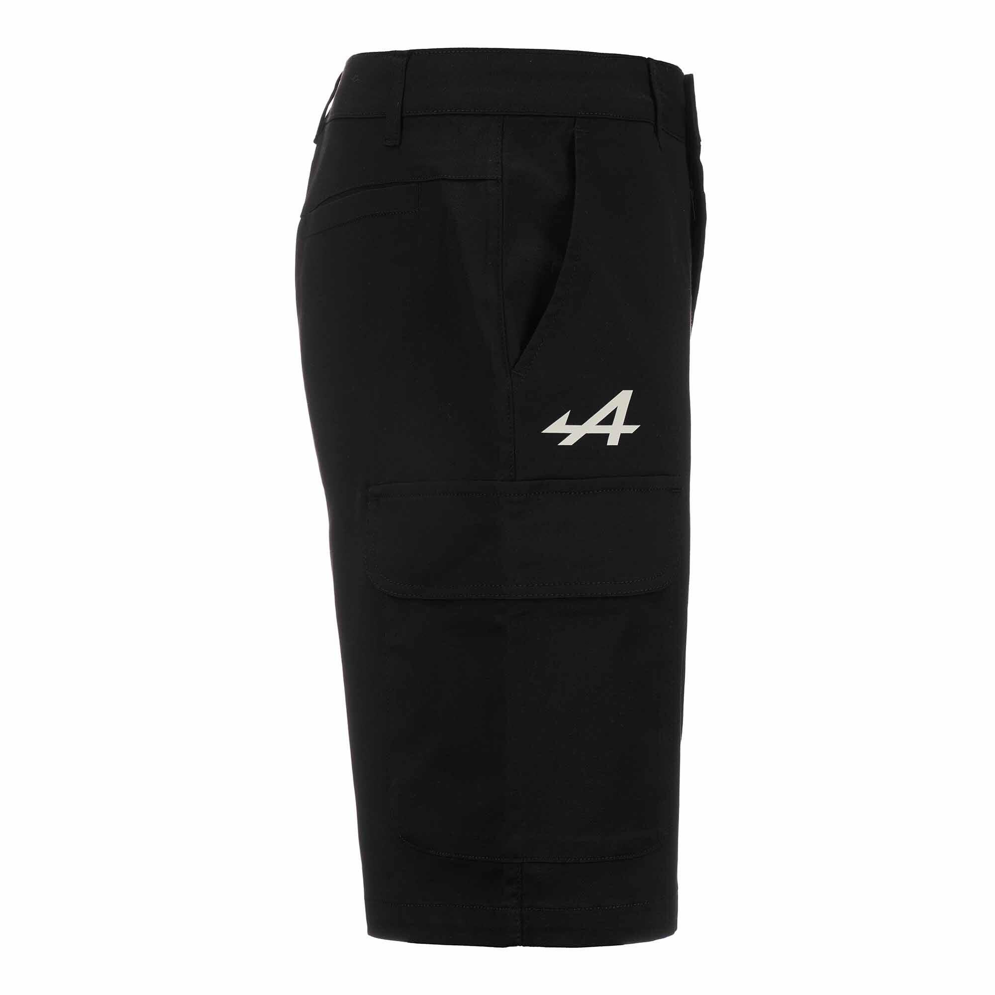Pantaloncini sportivi da uomo in cotone nero da abbigliamento racing 7/7