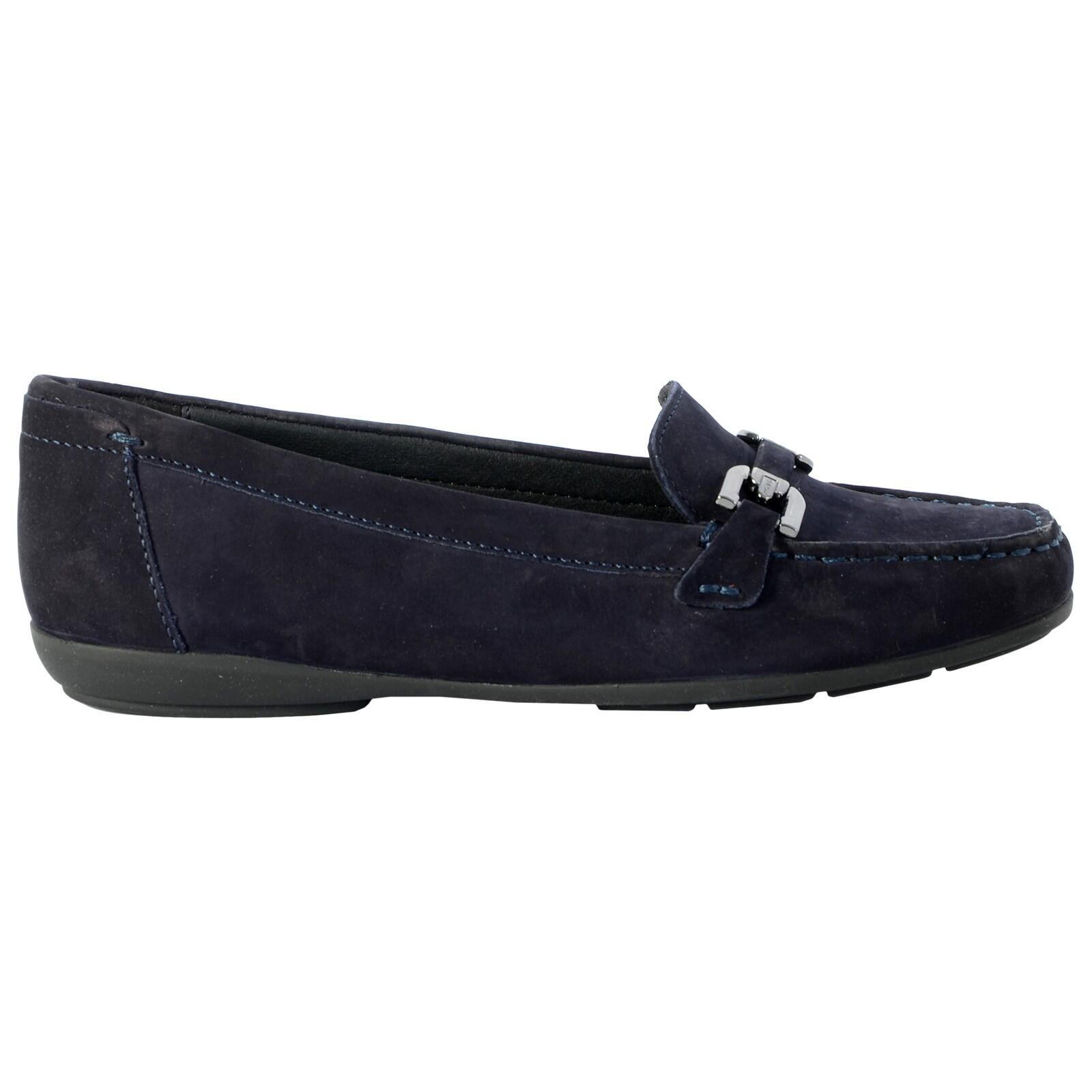 Mocassin Femme Geox Annytah - Cuir Véritable, Semelle Caoutchouc - Confort Et Style Italien