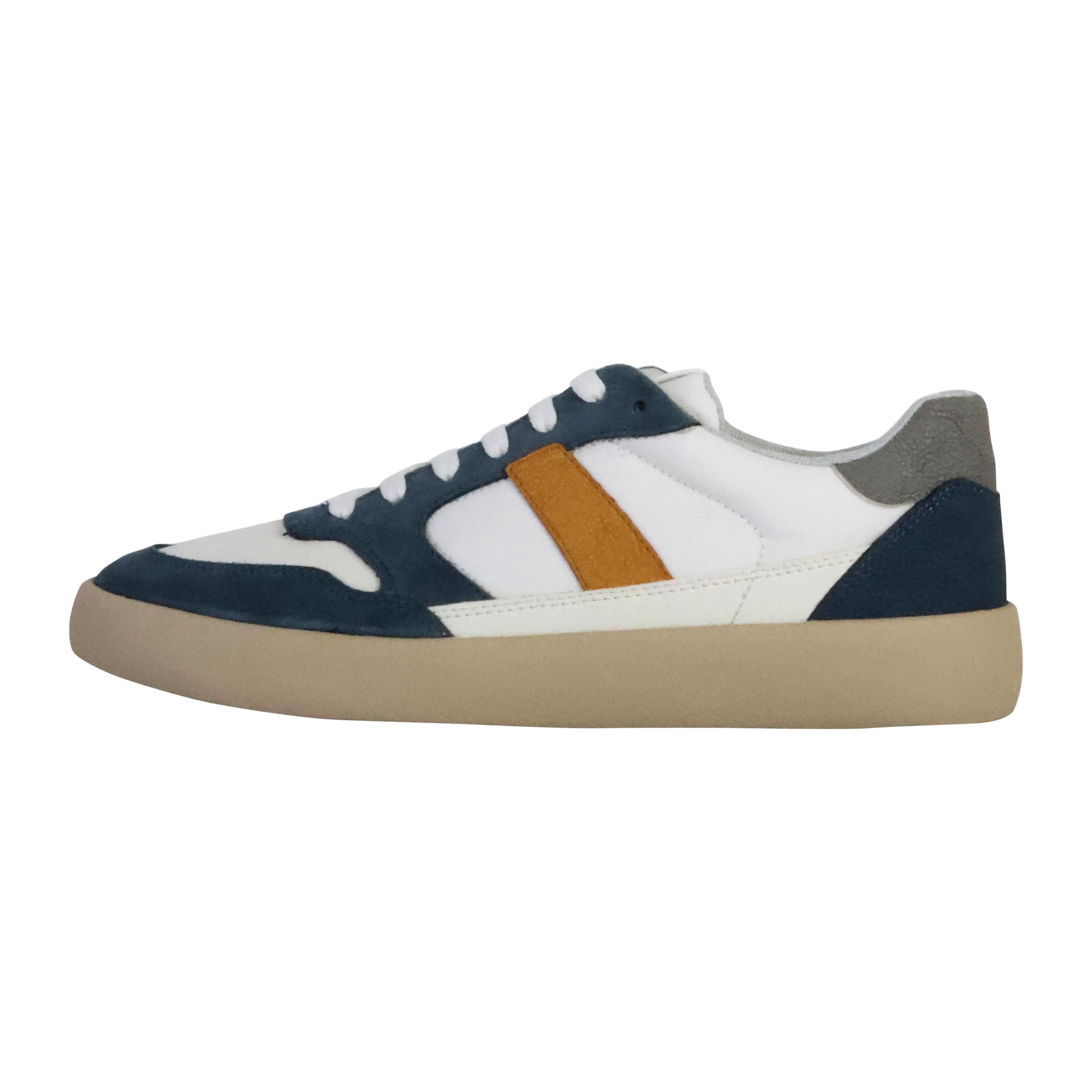 Geox - Basket Cuir Geox Affile - Homme - Baskets - Bleu - 44 - Decathlon
