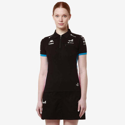 Maglia Donna Kappa Adraw Alpine F1 Bianca/Blu