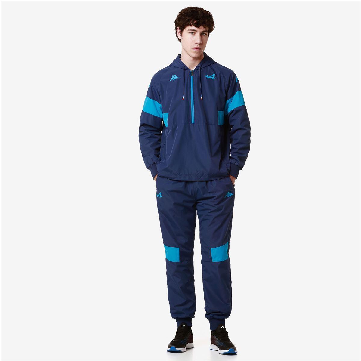 Survêtement Kappa Ephraim Pour Enfant - 100% Polyester Brossé - Col Montant Zip, Passepoils Contrastés - Confortable Et Sportif