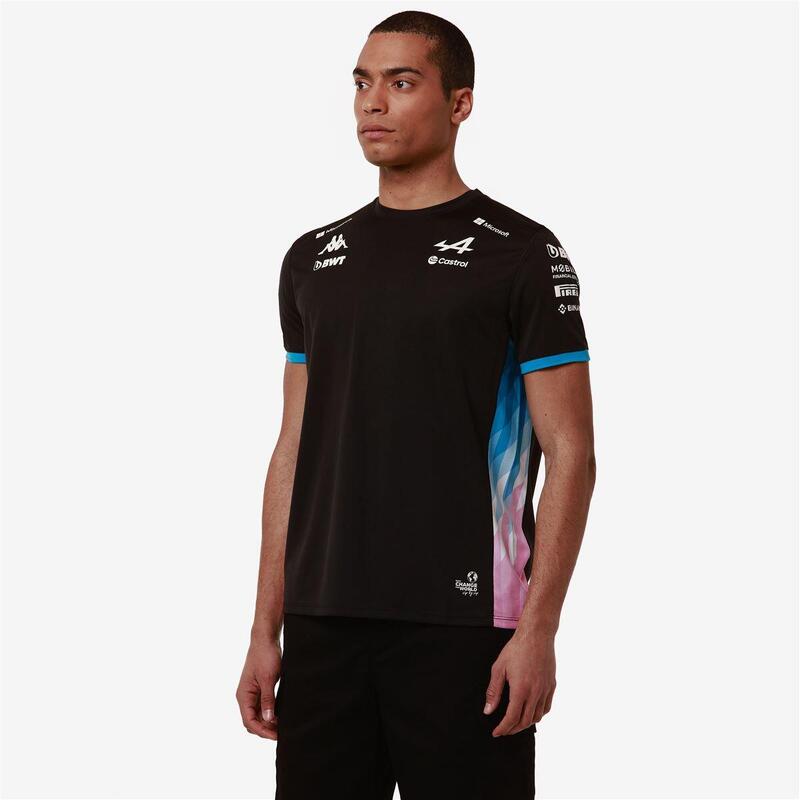 Maillot Kappa Kombat Ocon Mexico BWT Alpine F1 Team 2023 – Homme, Vert Et Rouge, Technologie Hydro-Way
