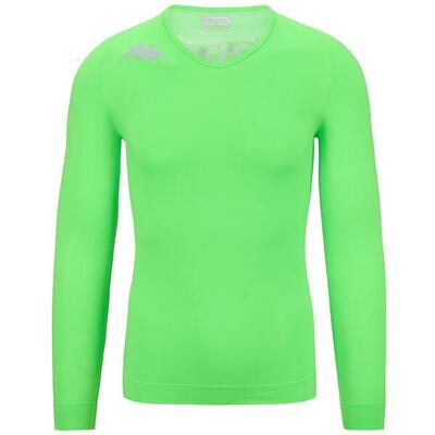t-shirt da uomo e donna in poliammide giallo da calcio