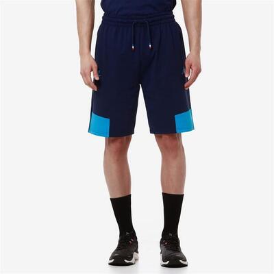 Pantaloncini sportivi da uomo in cotone blu da abbigliamento racing