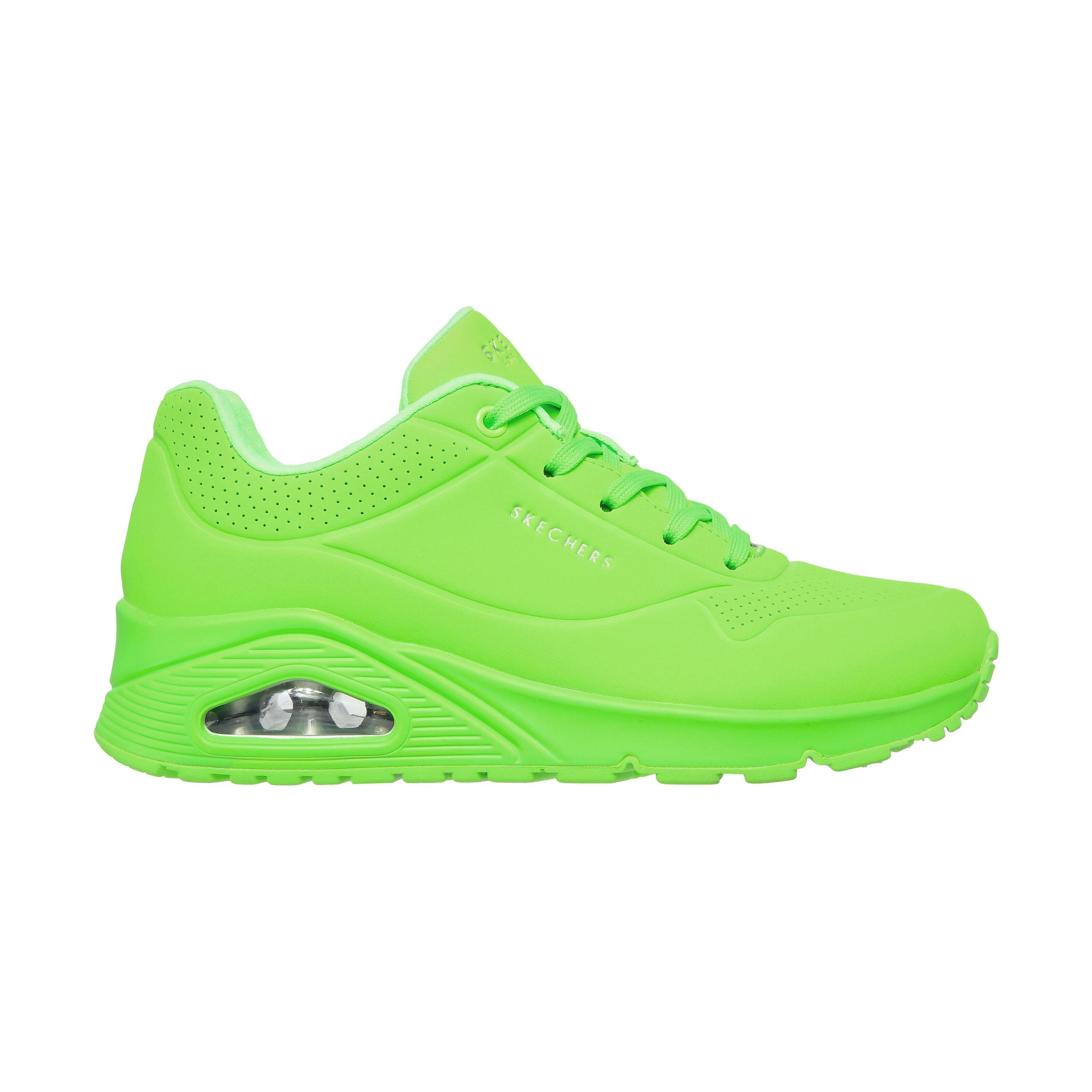 Schoen Skechers Neon Durabuck Lace Up Sneaker voor vrouwen 2/5
