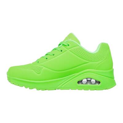 Schoen skechers neon durabuck lace up sneaker voor vrouwen