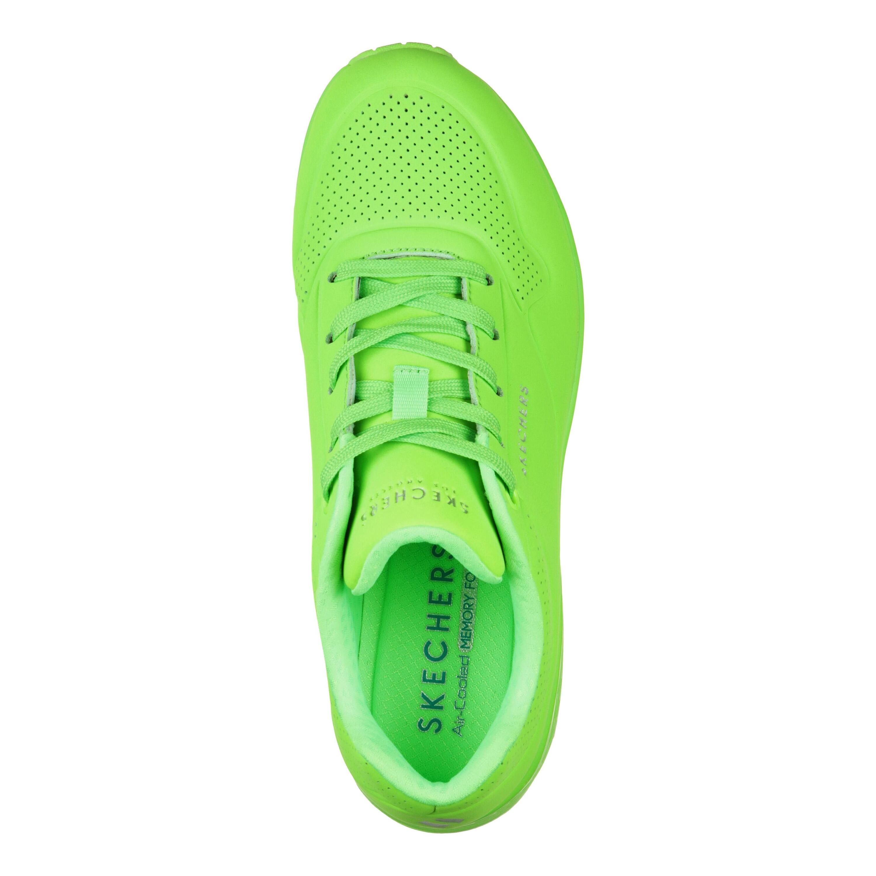 Schoen Skechers Neon Durabuck Lace Up Sneaker voor vrouwen 3/5