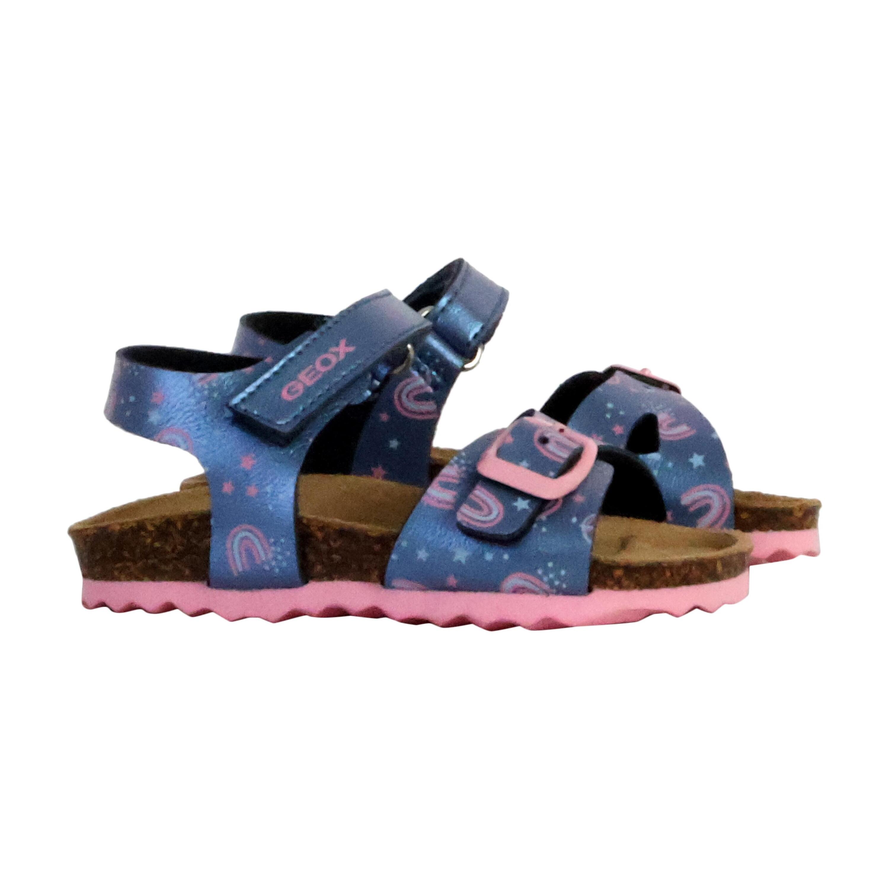 Sandali Geox Modello B Sandal Chalki Girl Colore Blu 3/5
