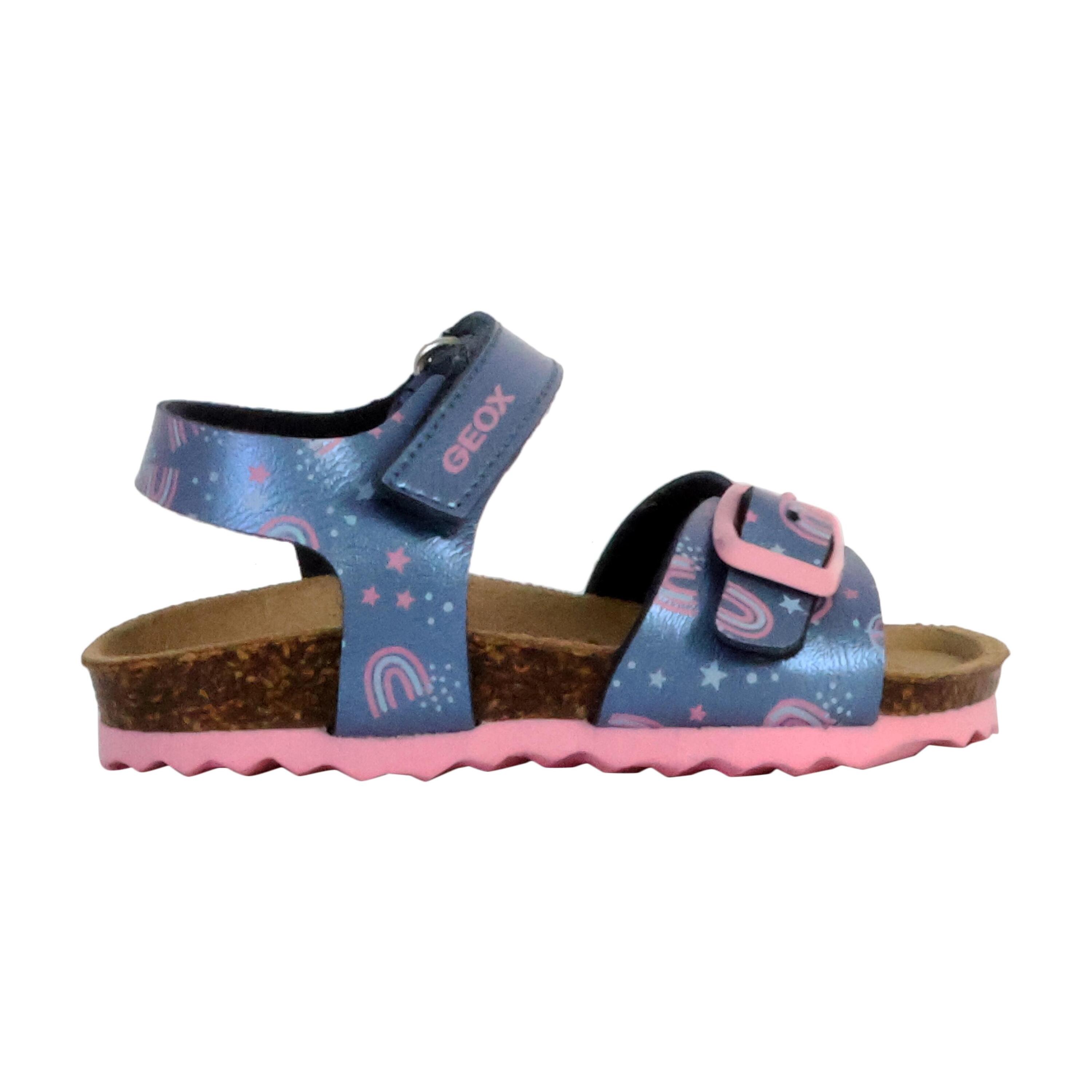 Sandali Geox Modello B Sandal Chalki Girl Colore Blu 2/5