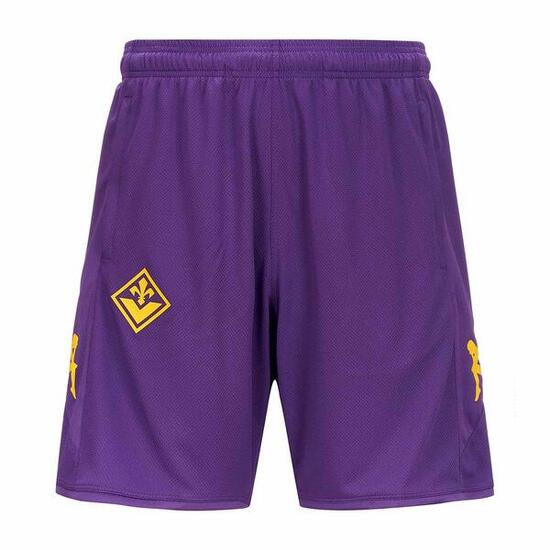 kappa pantaloncini da uomo in poliestere viola da calcio