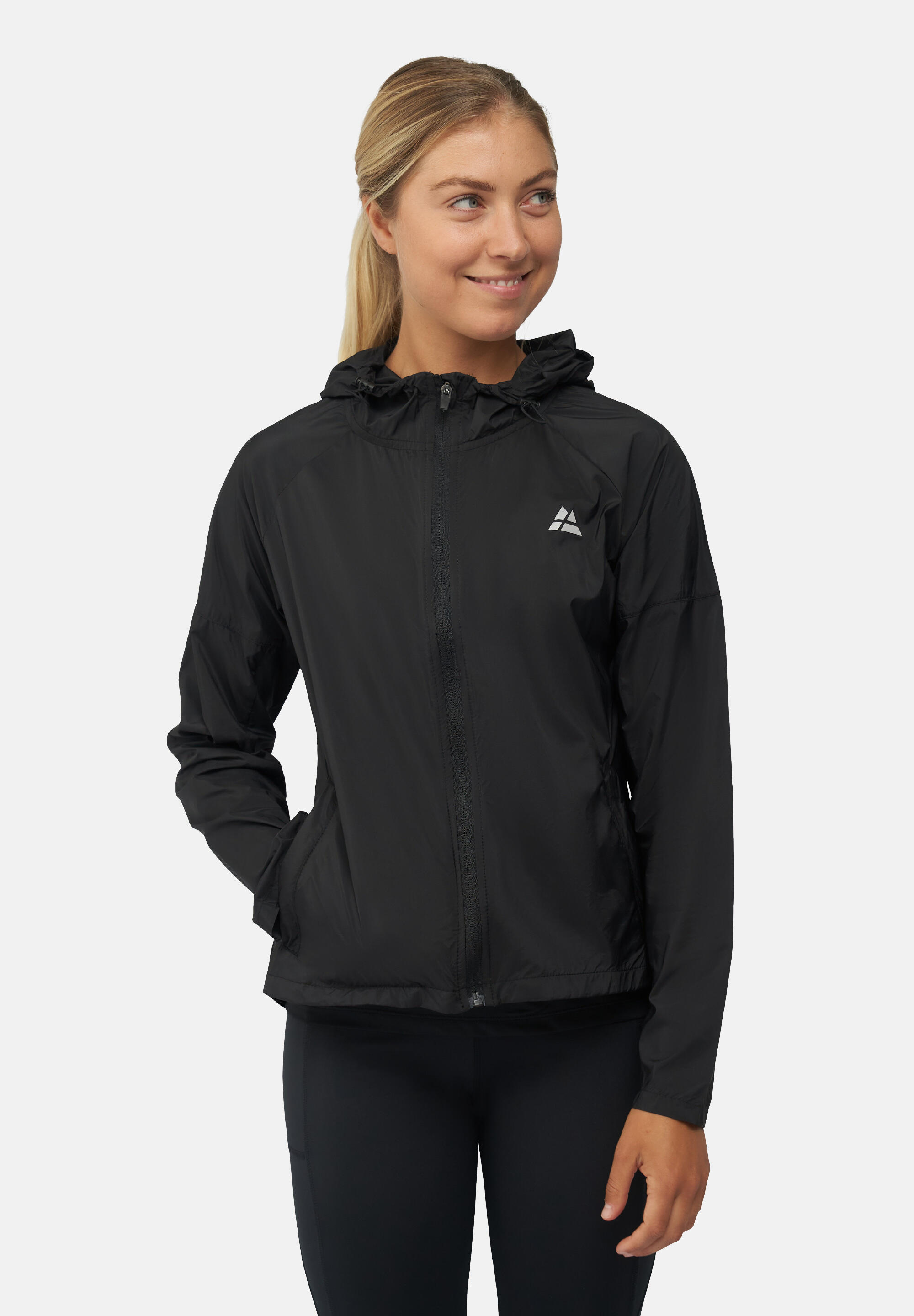 Windjack Damen WindbreakerLaufjacke mit Kapuze 3/5