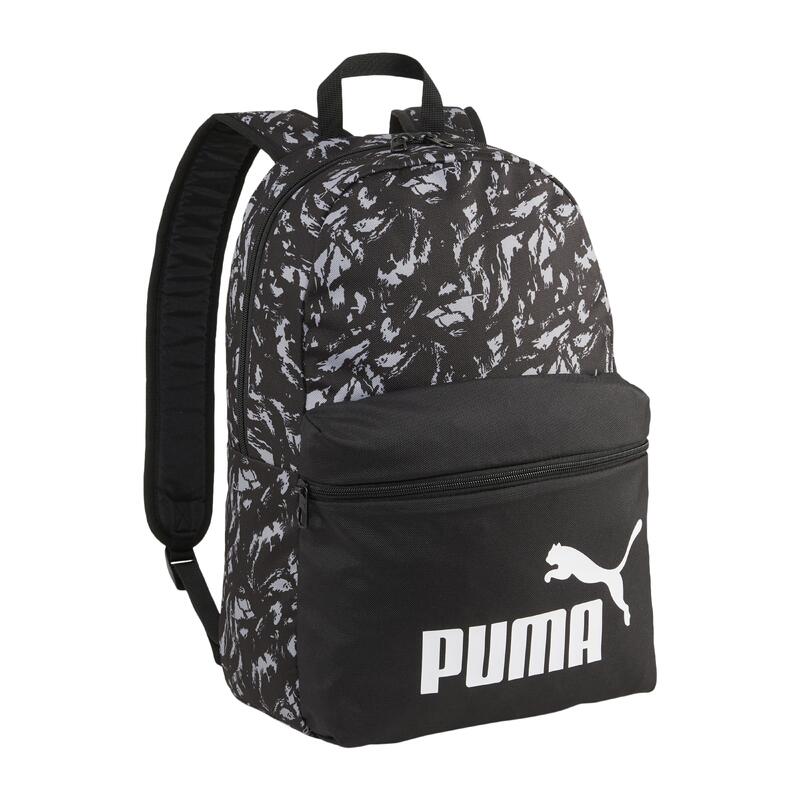 Mochila Puma Phase AOP 22L, Negro, Unisexo