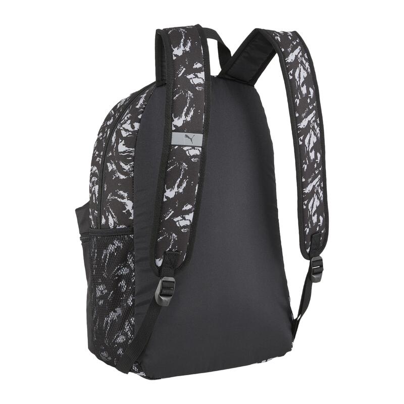 Mochila Puma Phase AOP 22L, Negro, Unisexo