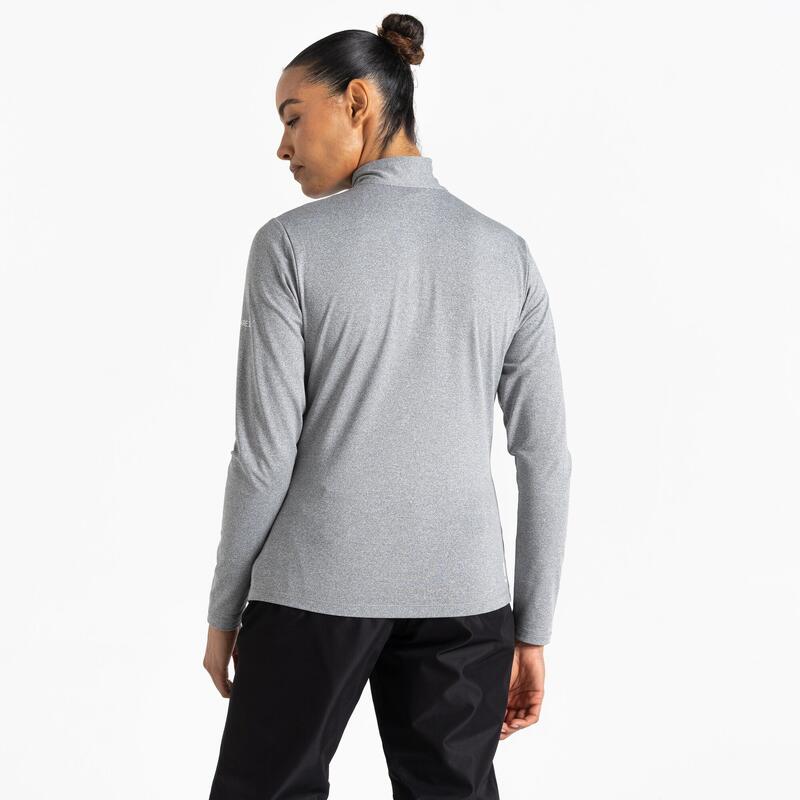 Lowline II Stretch Fitness-Midlayer für Damen - Dunkelgrau