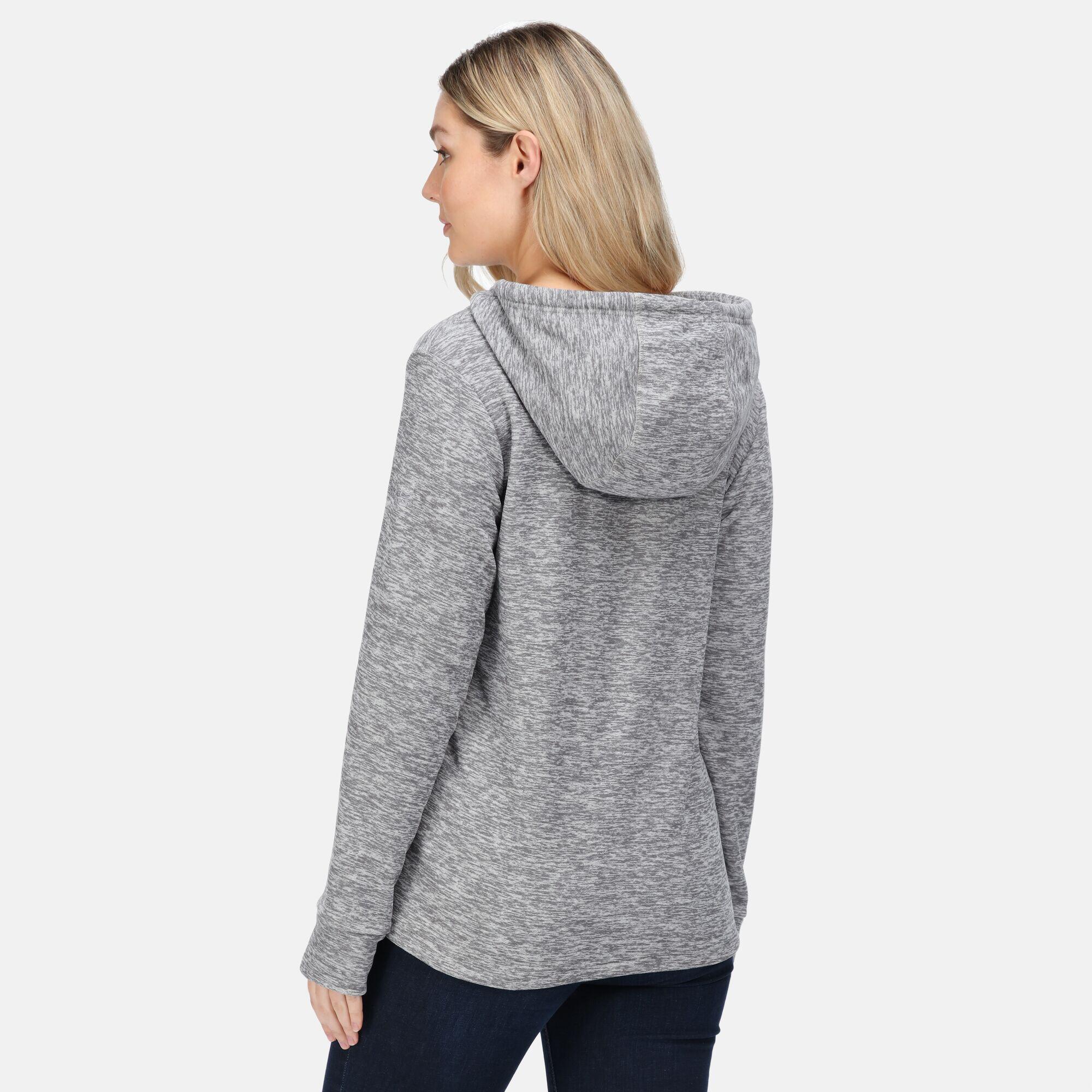 Kizmitt II Women's Hiking Hooded Fleece - Light Grey 2/5