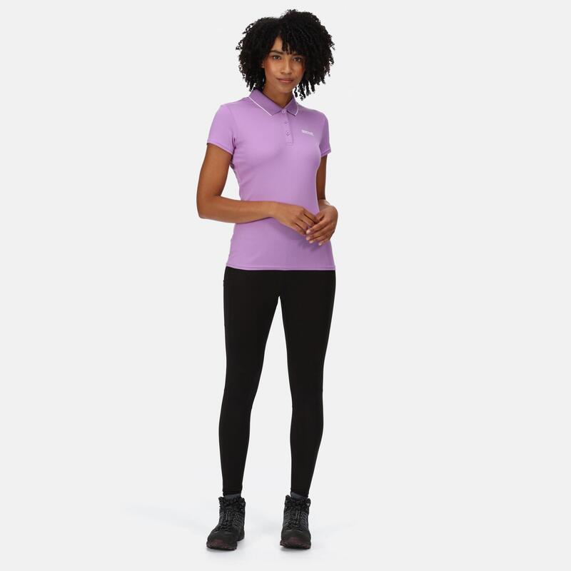 Maverik V T-shirt de marche à manches courtes pour femme - Violet