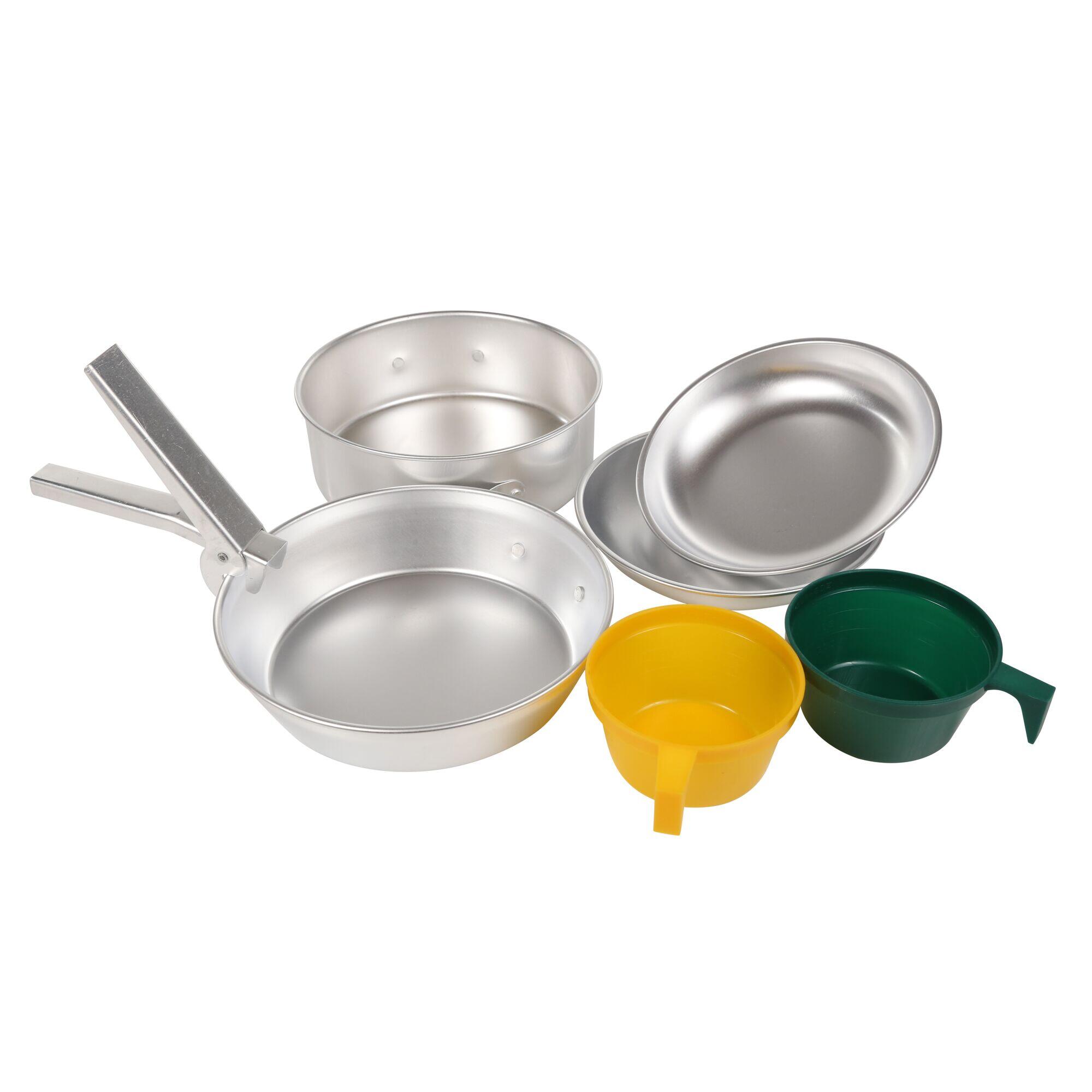 Compact Adults' Camping Cookset - Silver 1/5