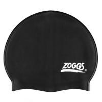 Bonnet de Bain en Silicone, Taille Unique, Noir
