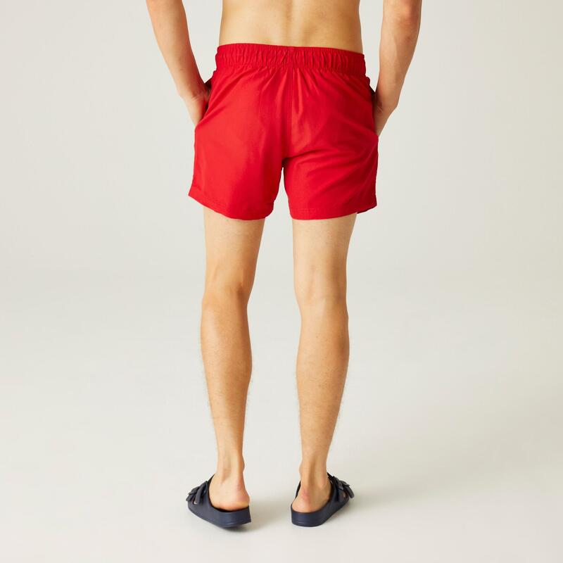 Mawson II Short de bain pour homme - Rouge vif