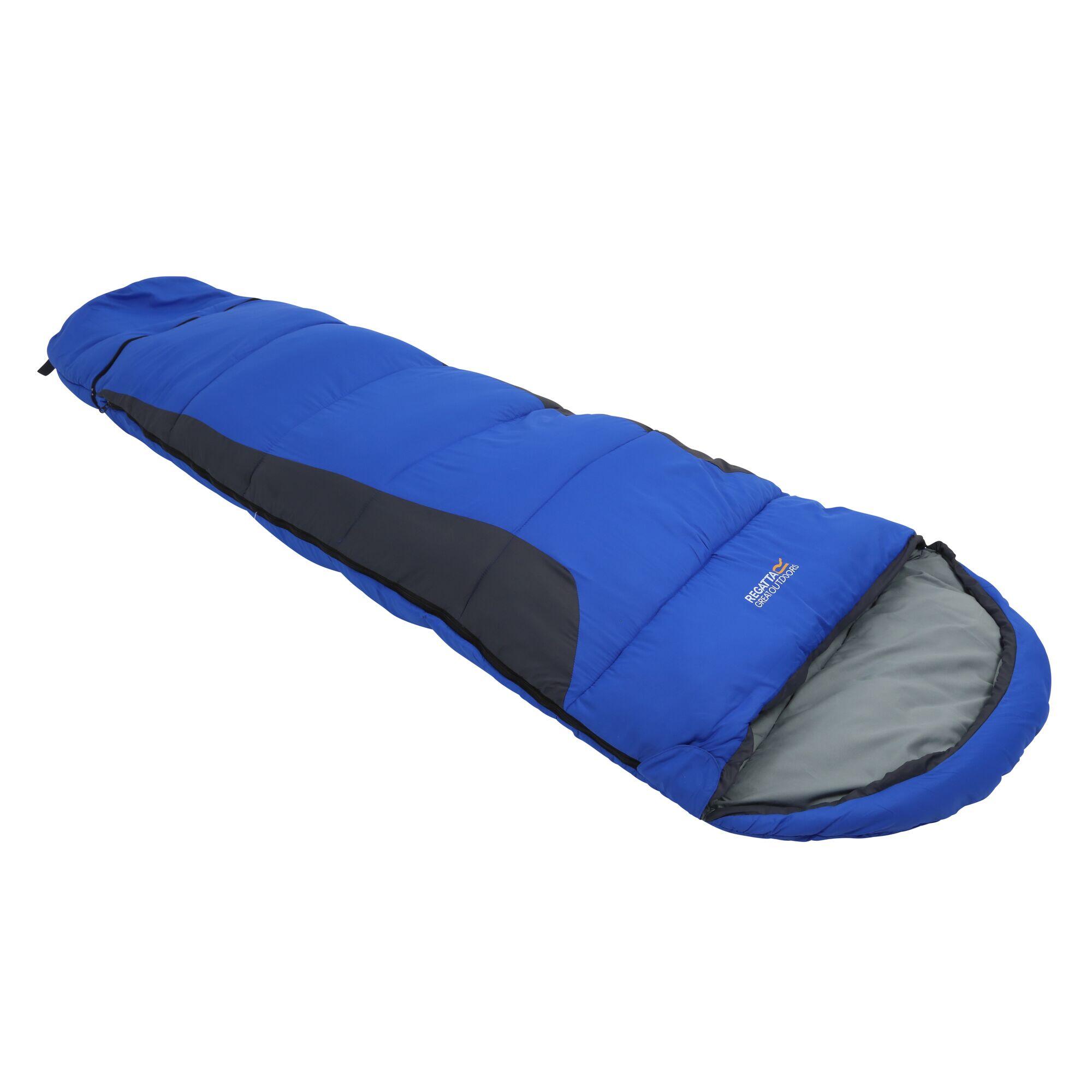 REGATTA Hilo Boost Adults' Camping Sleeping Bag - Oxford Blue Ebony