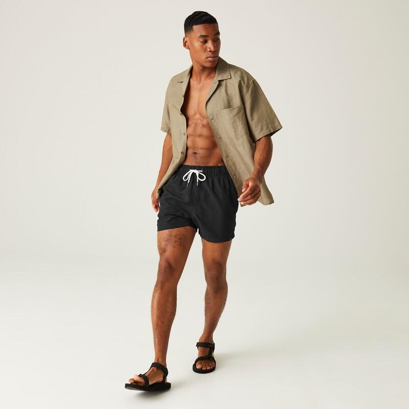 Mawson II Short de bain pour homme - Noir