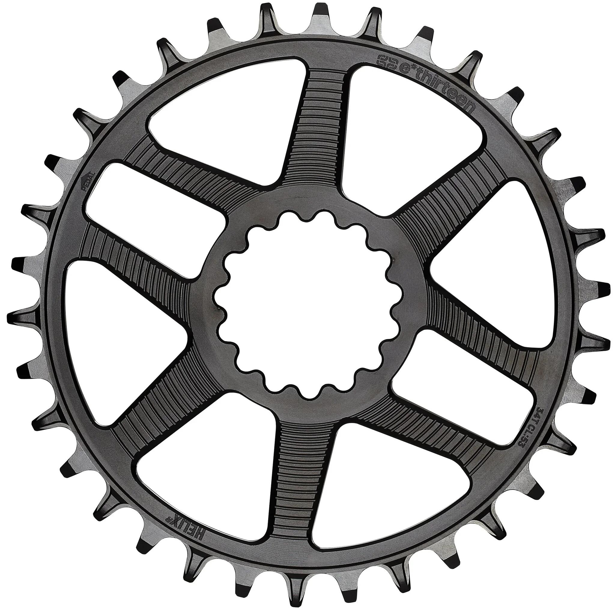 E.THIRTEEN Ingranaggio Helix R Direct Mount, 52/55 mm Flip Flop - nero