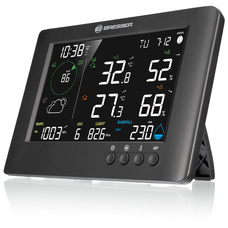 Estación meteorológica 7 en 1 WIFI Pronósticos y alertas con datos precisos