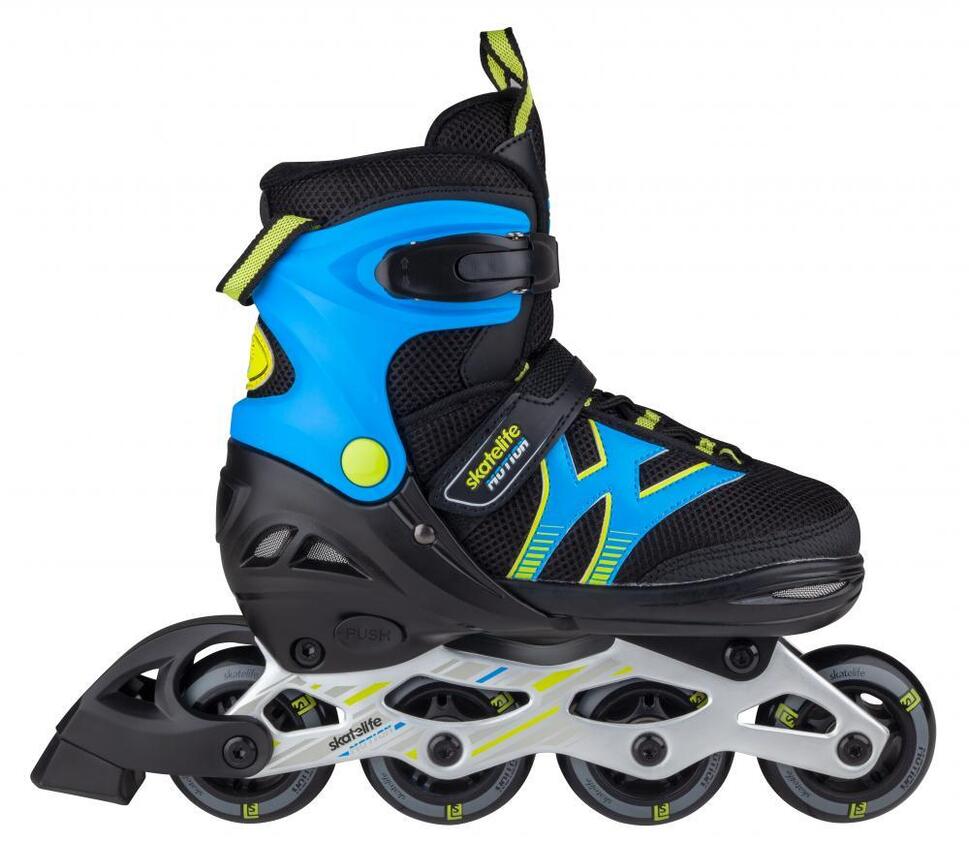 Motion Adjustable Kids Recreational Inline Skate Black/Blue SKATELIFE
